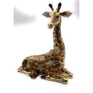 Bejeweled ZEKE Giraffe Large Trinket Box